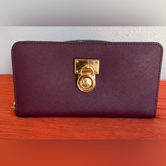 Michael Kors Collection Handbags - EUC Michael Kors Purple Wallet